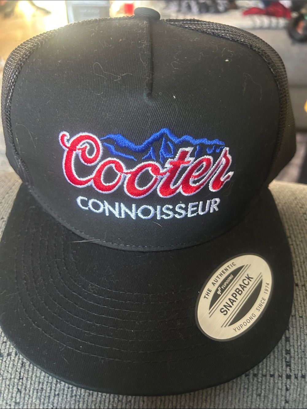 Cooter Connoisseur Black Snapback Hat